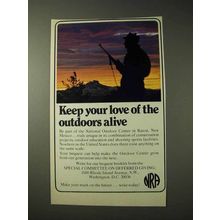 1977 National Rifle Association NRA Ad - Love Outdoors