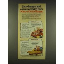 1977 Lipton Make-a-Better Burger Ad - Zesty Lasagna