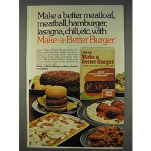 1977 Lipton Make a Better Burger Ad - Better Meatloaf