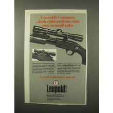 1979 Leupold Scopes Ad - Look Right, Perform Right