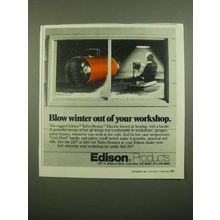 1980 Edison Turbo-Heater Ad - Blow Winter Out of Your Workshop