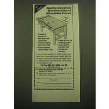 1980 Garden Way Workbench Ad - Quality Designed