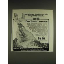 1985 Great Neck One Touch Wrench Ad - Just when you thought it was safe to buy