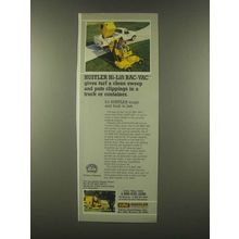 1985 Excel Hustler Hi-Lift Bac-Vac Ad