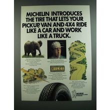 1986 Michelin XCH4 Radial Tires Ad - Ride Like a Car