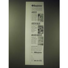 1989 Maupintour Escorted Tours Ad - Greece Greek Isles