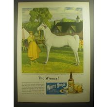 1946 White Horse Scotch Ad - The Winner