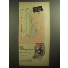 1946 Houbigant Chantilly Perfume Ad - art by Phyllis Rowand - Giving wings
