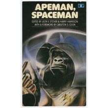 Apeman Spaceman 1972 Charles Darwin Style Cover Sci Fi Book Postcard
