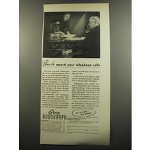 1953 Gray Audograph Ad - How to record your telephone calls