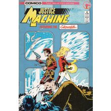 JUSTICE MACHINE FEATURING THE ELEMENTALS #4 - COMICO (1986)