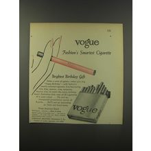 1956 Vogue Cigarettes Ad - Brightest Birthday Gift