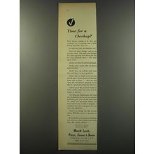 1956 Merrill Lynch Ad - Time for a checkup?