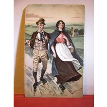 BARNEY O'HEA by John Carey unused antique postcard art #