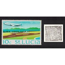 St. Lucia Aircraft Vigie Airport 10c WW14 1975 MNH SG#397