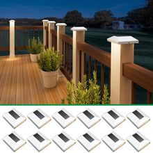 Solar Post Cap Lights Outdoor 12Pack - Waterproof Solar Fence Post Lights Fit 4X