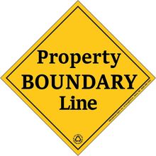 Minuteman Signs | Property Boundary Markers, Small, Aluminum, Yellow, 25 Pack