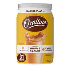 Nestle Ovaltine Classic Malt Beverage, 12-Ounce Canisters (Pack of 6)