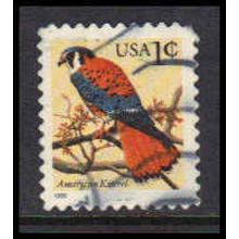 Used 2477 1c American Kestrel Fine W4714