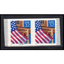 2915Av 32c U.S. Flag Over Porch Fine MNH CNP Left 22222A V/UL PA1795