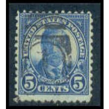 Used 637 5c Theodore Roosevelt Average M09167