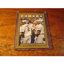 2008 Topps Update, Combos, Gold, , #'d 633/2008, RAMIREZ/PUJOLS