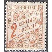 Tunisie 1901 Michel Taxe 27 Neuf * Cote (2005) 1.20 € Chiffre sur bande