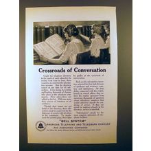 1923 AT&T Telephone Ad - Crossroads of Conversation