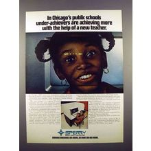 1972 Sperry Univac Computer Ad - Chicago's Schools
