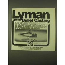1974 Lyman Bullet Casting Ad