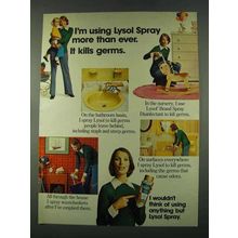 1974 Lysol Spray Ad - It Kills Germs