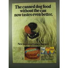1978 Gaines-Burger Dog Food Ad - Tastes Better