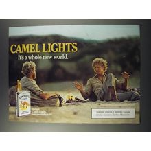 1986 Camel Cigarettes Ad - Camel Lights It's a whole new world