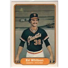 1982 Fleer baseball card 402 Ed Whitson– Giants