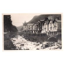 EAST & WEST BRIDGE, LYNMOUTH, DEVON unused vintage postcard RP by Harvey Barton