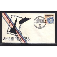 Event Cancel 05-25-86 2145 22c AMERIPEX '86 (Cachet-U/A) Box0276