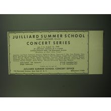 1949 Julliard Summer School Concert Series Ad - Robert Hufstader
