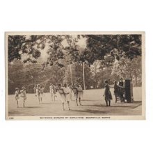Rhythmic Dancing By Employees At The Bournville Works, Warwickshire, Postcard