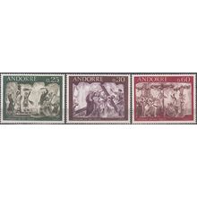 Andorre Français 1968 Michel 211 - 213 Neuf ** Cote (2008) 4.90 € Fresques