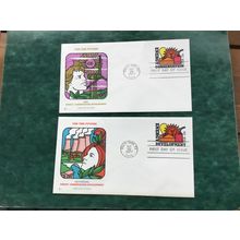 ICOLLECTZONE U584-585 Energy Conservation FDC Set Cover (F100)