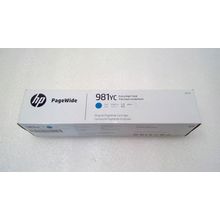 NEW HP 981YC Ink Cartridge Genuine OEM Cyan PageWide Cartridge sealed box