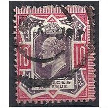 1902 SG254 10d Dull Purple & Carmine Good+/Fine Used ..