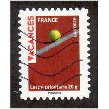 FRA 2009 (56c) 'VACANCES - TENNIS BALL' FINE USED (EBID21156)