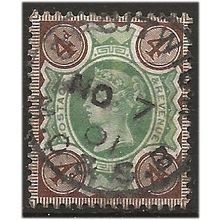 1887 SG205 4d Green & Purple-Brown Fine Used ... .