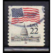 Used 2115av 22c U.S. Flag Fine CNS 22 PA5800