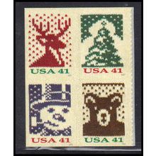 4207-4210 41c Christmas Fine MNH 8 Stamps BPS Z5028