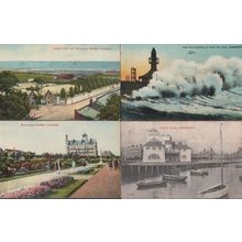 Huge Disaster Wave at Lowestoft Yacht Cricket Club 4x Old Postcard s