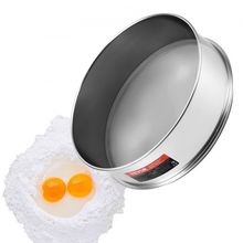 Flour Sieve Fine Mesh Stainless Steel 80 Mesh Flour Sifter for Baking Cake