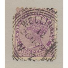 New Zealand Stamp Scott #62, Used, Wellington Cancel