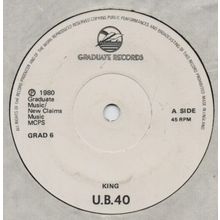 UB40 - King / Food for thought 1980 7" single vinyl record GRAD6